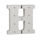 Beleuchteter Holz-Buchstabe H, mit 9 LED,