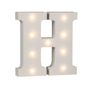 Beleuchteter Holz-Buchstabe H, mit 9 LED,