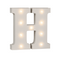 Beleuchteter Holz-Buchstabe H, mit 9 LED,