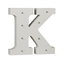 Beleuchteter Holz-Buchstabe K, mit 8 LED,