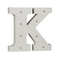 Beleuchteter Holz-Buchstabe K, mit 8 LED,