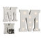 Beleuchteter Holz-Buchstabe M, mit 9 LED,
