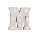 Beleuchteter Holz-Buchstabe M, mit 9 LED,