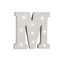 Beleuchteter Holz-Buchstabe M, mit 9 LED,