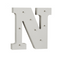 Beleuchteter Holz-Buchstabe N, mit 8 LED,