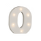 Beleuchteter Holz-Buchstabe O, mit 6 LED,