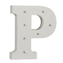 Beleuchteter Holz-Buchstabe P, mit 7 LED,