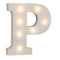 Beleuchteter Holz-Buchstabe P, mit 7 LED,