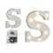 Beleuchteter Holz-Buchstabe S, mit 7 LED,