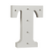 Beleuchteter Holz-Buchstabe T, mit 6 LED,