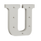 Beleuchteter Holz-Buchstabe U, mit 7 LED,