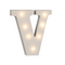 Beleuchteter Holz-Buchstabe V, mit 7 LED,
