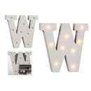 Beleuchteter Holz-Buchstabe W, mit 9 LED,