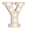Beleuchteter Holz-Buchstabe Y, mit 7 LED,