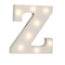 Beleuchteter Holz-Buchstabe Z, mit 8 LED,