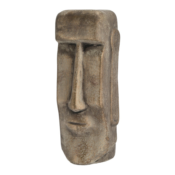 Moai Kopf, gold, klein, ca.26cmH