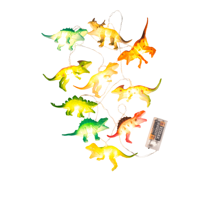 Lichterkette, Dinosaurier, mit 10 LED,