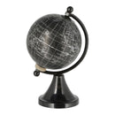 Globus, schwarz-grau, matt, klein, ca. 14cmH