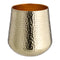 Windlicht, gold, gehämmert, klein, ca. 14cmH