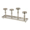 Adventsleuchter, Alu, silber, Deluxe, ca.54cmB