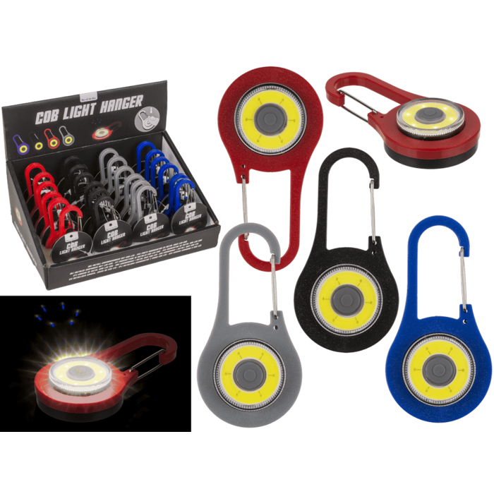 Metall-Karabinerhaken mit COB-LED