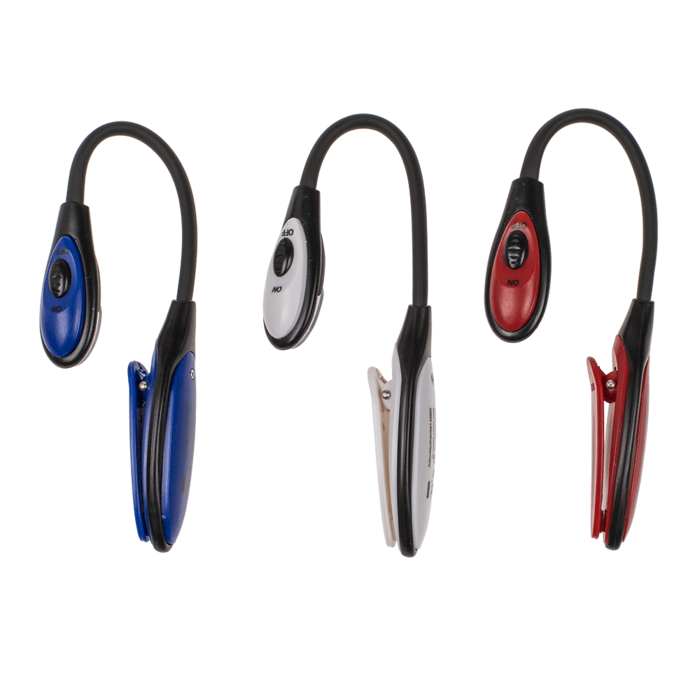 Leseleuchte mit 2 LED (inkl. Batterien) ca. 16 cm,