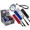 Metall-Taschenlampe mit 9 LED, ca. 8,5 cm,