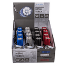 Metall-Taschenlampe mit 9 LED, ca. 8,5 cm,