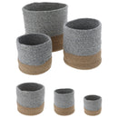 Aufbewahrungskorb braun-grau, 3er Set