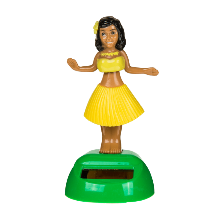 Bewegliche Figur, Hula Girl, mit Solarzelle,