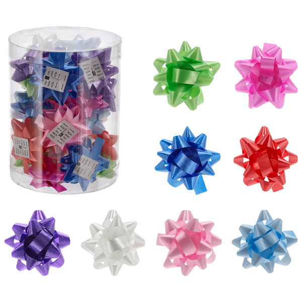 Geschenk Schleifen, 8/s, 24 Stück in PVC Tube