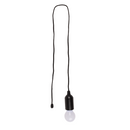 Leuchte mit LED, Glühbirne, mit Schnur, ca. 15 cm,