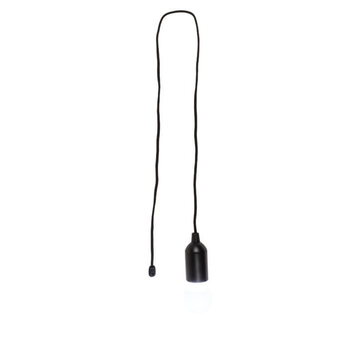 Leuchte mit LED, Glühbirne, mit Schnur, ca. 15 cm,