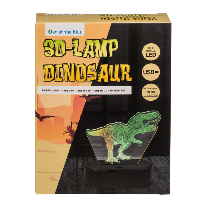 3D-Leuchte, T-Rex, ca. 20 cm,