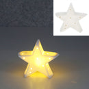LED Stern, weiß, klein, ca. 15x13cm