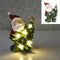 LED Weihnachtsmann mit Tannenbaum, ca.23cmH