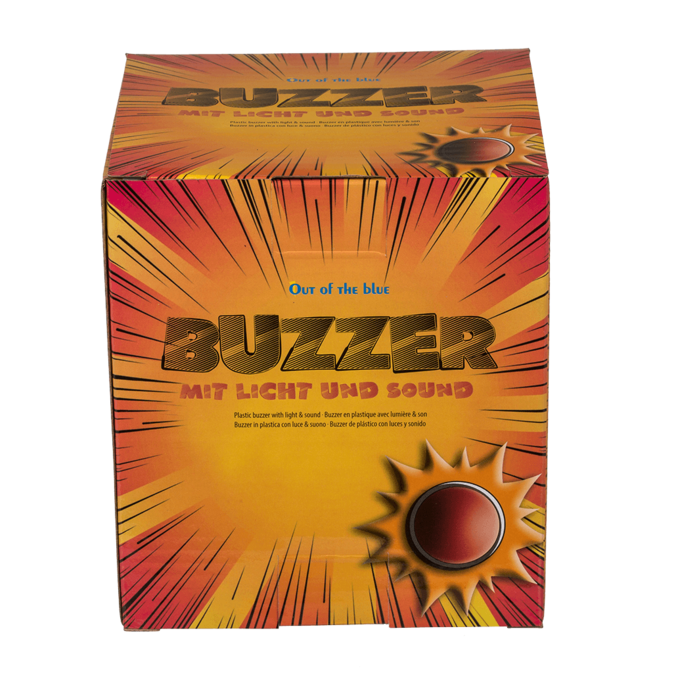 Buzzer mit LED & Sound, ca. 11,5 x 11 cm,