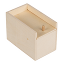 Grusel-Spinne in Holzbox, ca. 9 x 6 x 6,5 cm,