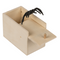 Grusel-Spinne in Holzbox, ca. 9 x 6 x 6,5 cm,