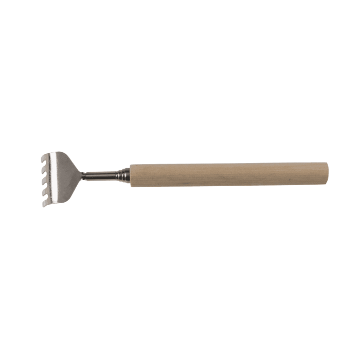 Ausziehbarer Metall-Rückenkratzer mit Holzgriff,