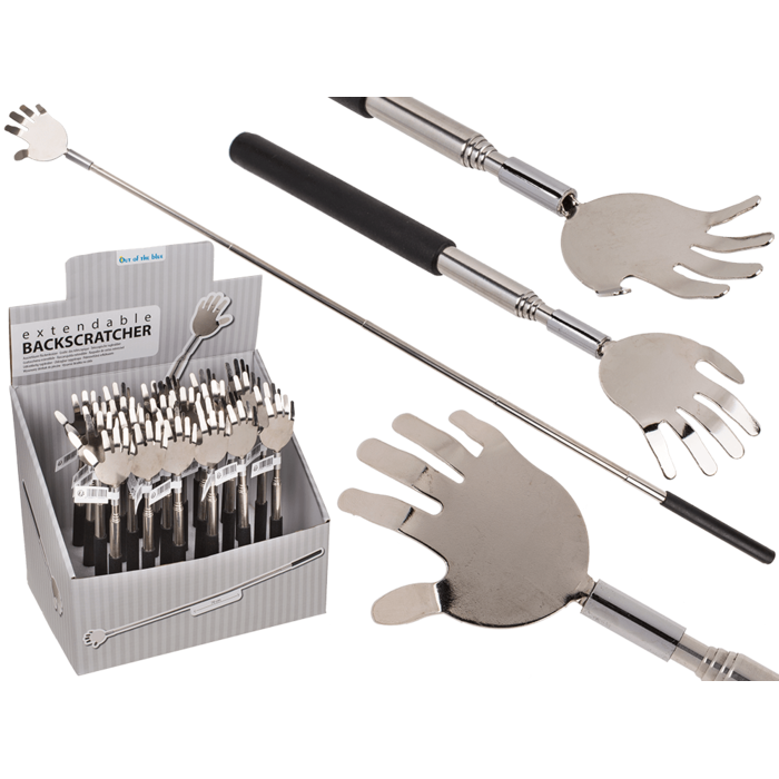 Ausziehbarer Metall-Rückenkratzer, Hand,