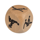 Holz-Würfel, Kamasutra, ca. 3 x 3 cm,