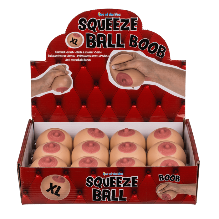 Squeeze-Ball, XL-Brust, ca. 9 cm, ca. 245 g,