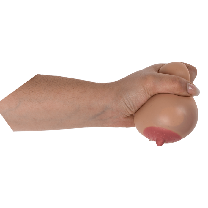 Squeeze-Ball, XL-Brust, ca. 9 cm, ca. 245 g,