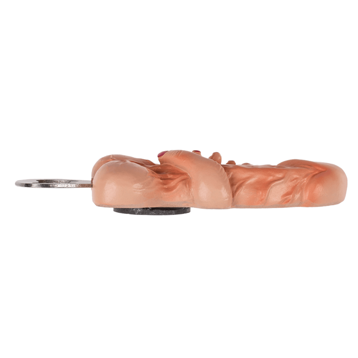 Metall-Flaschenöffner mit Magnet, Penis mit Hand,