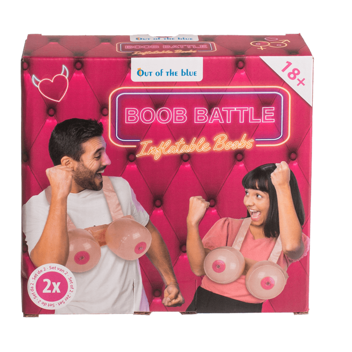 Aufblasbare Brüste, Boob Battle, ca. 15 x 40 cm,
