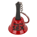 Metall-Schlüsselanhänger, Glocke - Ring for Sex,