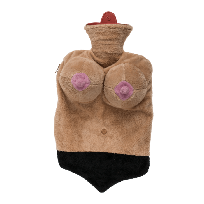 Wärmflasche, Sexy Boobs, ca. 35 x 20 cm,