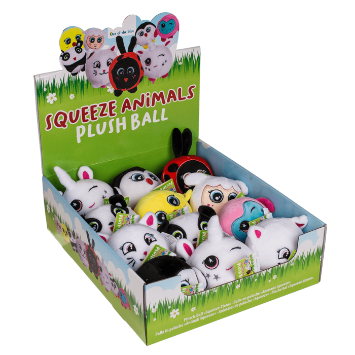 Plüsch-Ball, Squeeze-Tiere, ca. 10 cm,