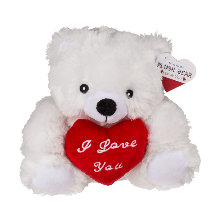 Plüsch-Bär mit rotem Herz, I love you, ca. 22 cm
